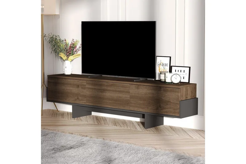 Brin Tv-bänk 180 cm - Brun/Svart - Möbler - Tv möbel & mediamöbel - TV bänk & mediabänk