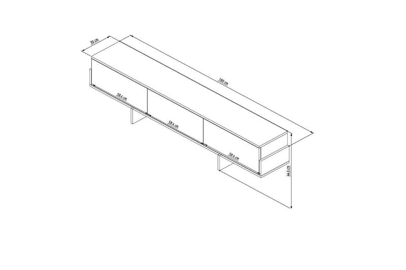 Brin Tv-bänk 180 cm - Natur/Brun - Möbler - Tv möbel & mediamöbel - TV bänk & mediabänk