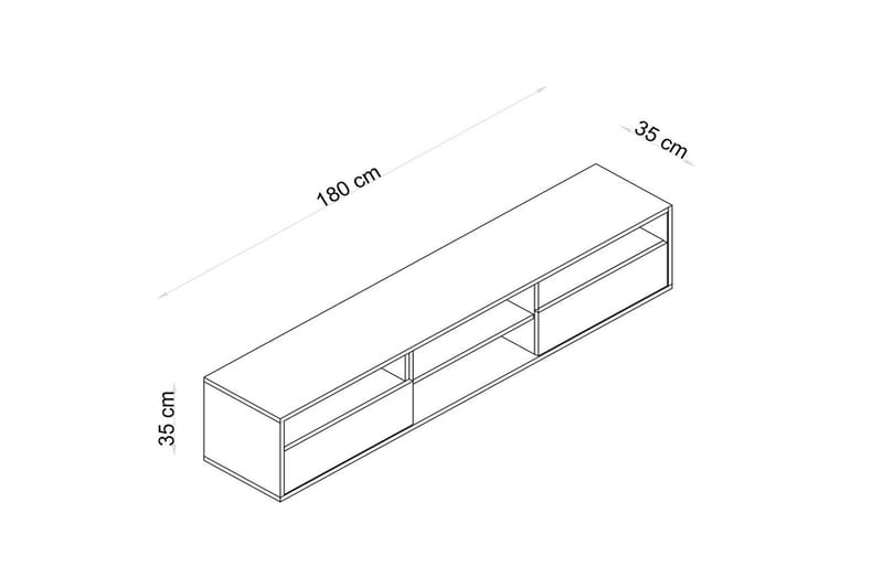 Brivor Tv-bänk 180 cm - Ek - Möbler - Tv möbel & mediamöbel - TV bänk & mediabänk