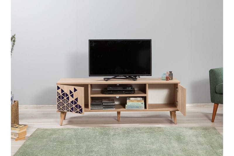 Brokind TV-Bänk 140 cm - Brun - Möbler - Tv möbel & mediamöbel - TV bänk & mediabänk