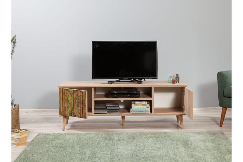 Brokind TV-Bänk 140 cm - Brun - Möbler - Tv möbel & mediamöbel - TV bänk & mediabänk