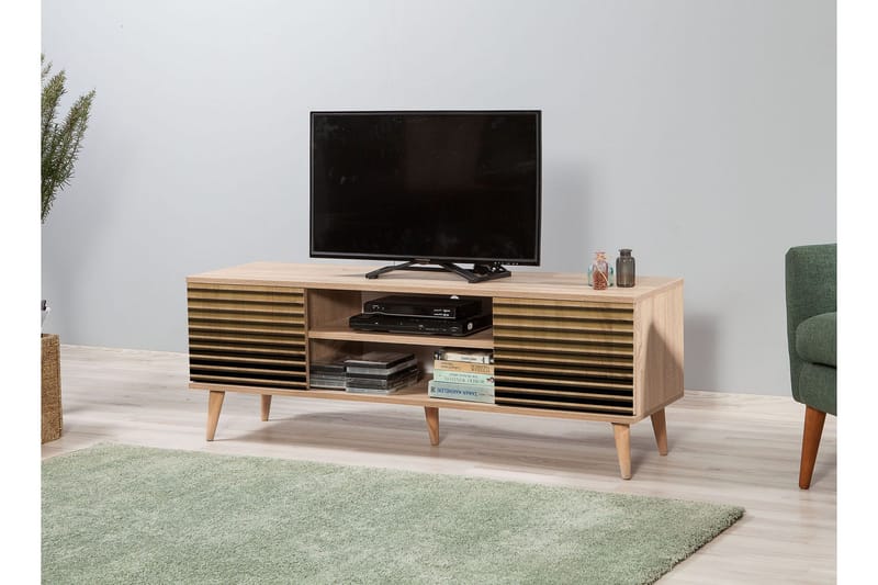 Brokind TV-Bänk 140 cm - Brun - Möbler - Tv möbel & mediamöbel - TV bänk & mediabänk