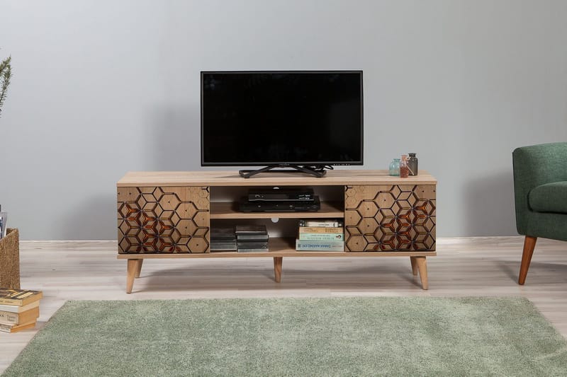 Brokind TV-Bänk 140 cm - Brun - Möbler - Tv möbel & mediamöbel - TV bänk & mediabänk