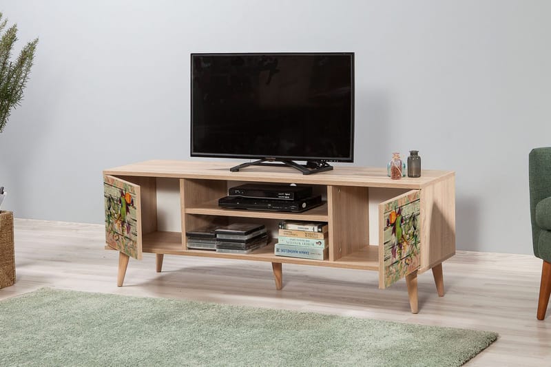 Brokind TV-Bänk 140 cm - Brun - Möbler - Tv möbel & mediamöbel - TV bänk & mediabänk