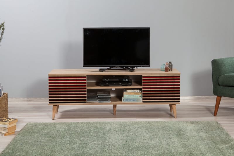 Brokind TV-Bänk 140 cm - Brun - Möbler - Tv möbel & mediamöbel - TV bänk & mediabänk