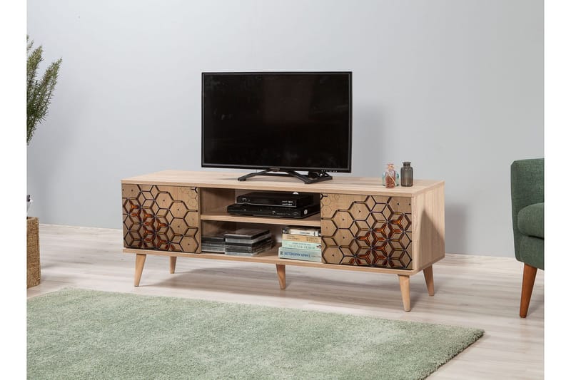 Brokind TV-Bänk 140 cm - Brun - Möbler - Tv möbel & mediamöbel - TV bänk & mediabänk
