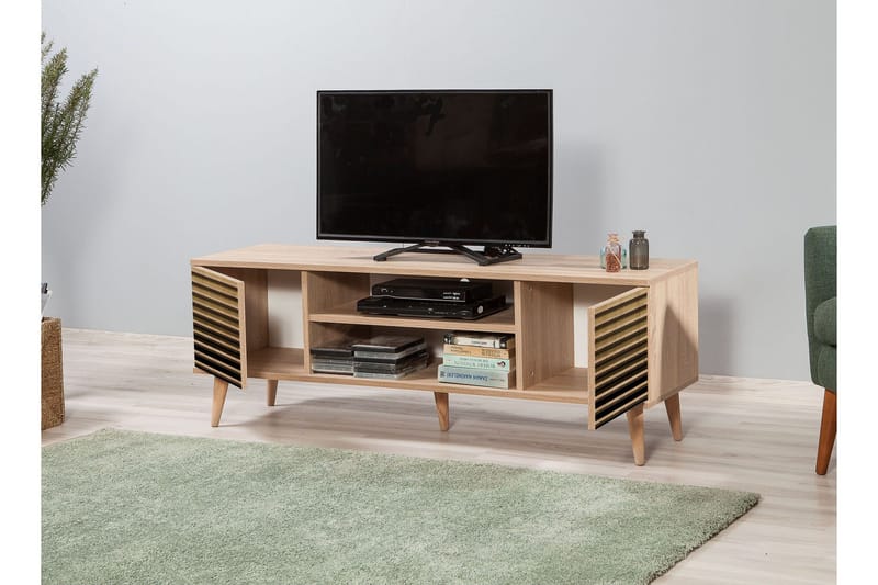 Brokind TV-Bänk 140 cm - Brun - Möbler - Tv möbel & mediamöbel - TV bänk & mediabänk