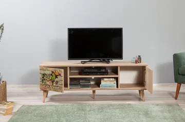 Brokind TV-Bänk 140 cm - Brun - Möbler - Tv möbel & mediamöbel - TV bänk & mediabänk