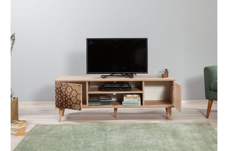 Brokind TV-Bänk 140 cm - Brun - Möbler - Tv möbel & mediamöbel - TV bänk & mediabänk