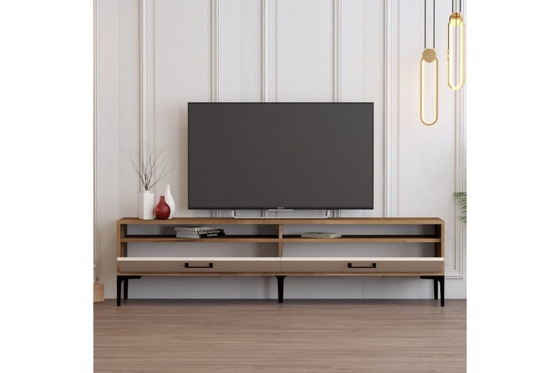 Brutorp Tv-bänk 180 cm - Valnöt/Cream - Möbler - Tv möbel & mediamöbel - TV bänk & mediabänk