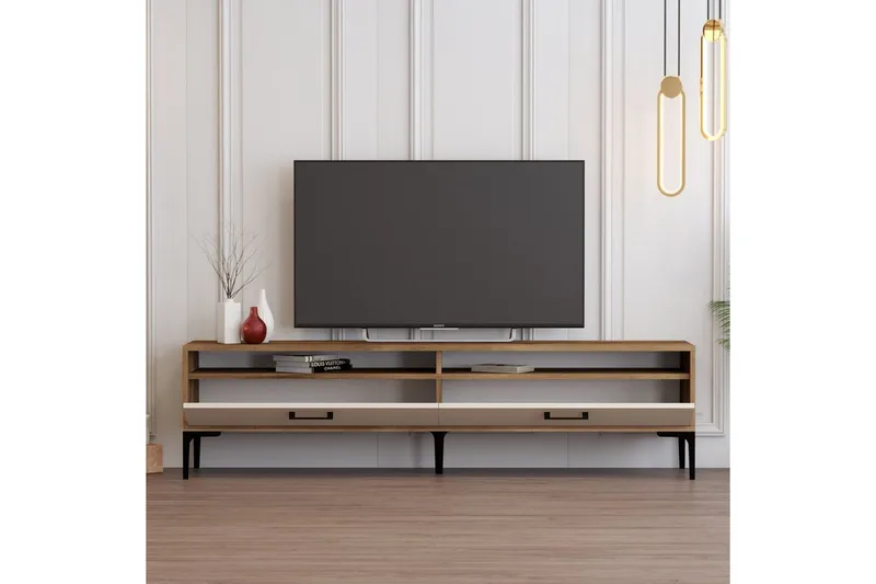 Brutorp Tv-bänk 180 cm - Valnöt/Cream - Möbler - Tv möbel & mediamöbel - TV bänk & mediabänk