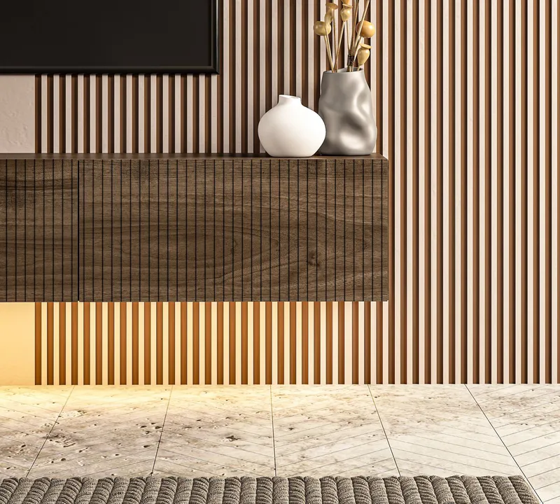 Bruveri TV-bänk 180x28,6x31,4 cm - Valnöt - Möbler - Tv möbel & mediamöbel - TV bänk & mediabänk