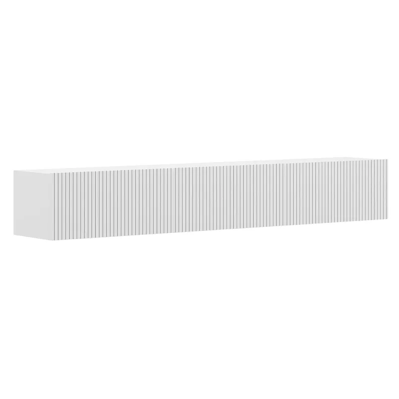 Bruveri TV-bänk 180x28,6x31,4 cm - Vit - Möbler - Tv möbel & mediamöbel - TV bänk & mediabänk