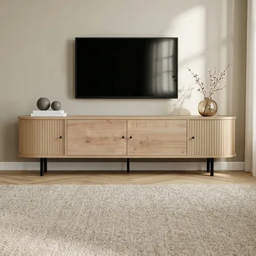 Bryric Tv-bänk 180 cm - Sapphire Oak/Svart - Möbler - Tv möbel & mediamöbel - TV bänk & mediabänk
