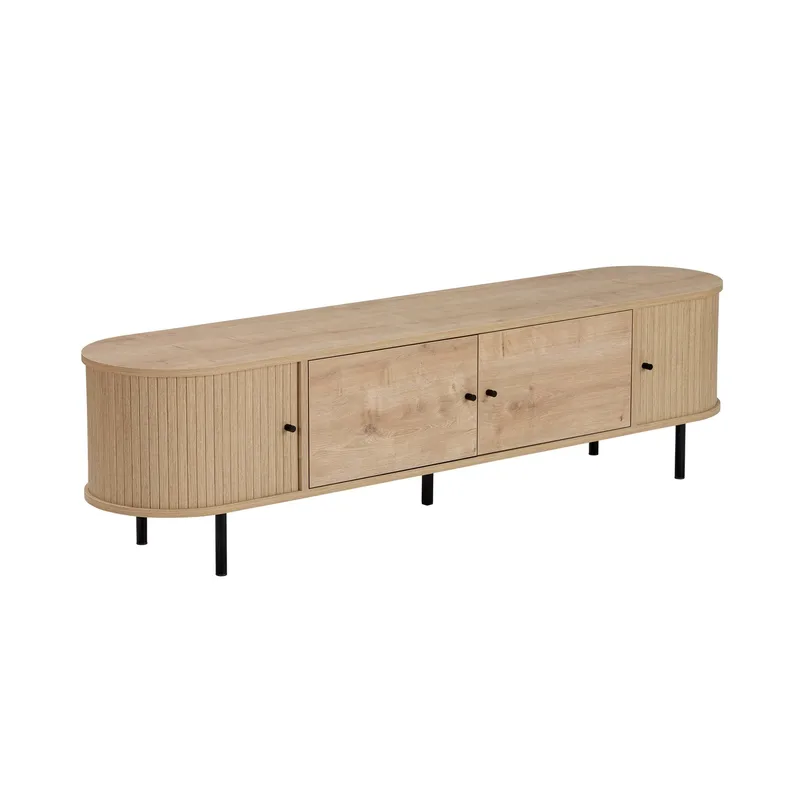 Bryric Tv-bänk 180 cm - Sapphire Oak/Svart - Möbler - Tv möbel & mediamöbel - TV bänk & mediabänk
