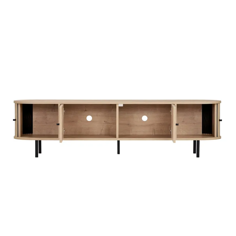Bryric Tv-bänk 180 cm - Sapphire Oak/Svart - Möbler - Tv möbel & mediamöbel - TV bänk & mediabänk