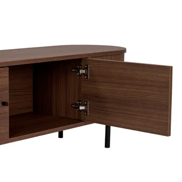 Bryric Tv-bänk 180 cm - Valnöt/Svart - Möbler - Tv möbel & mediamöbel - TV bänk & mediabänk