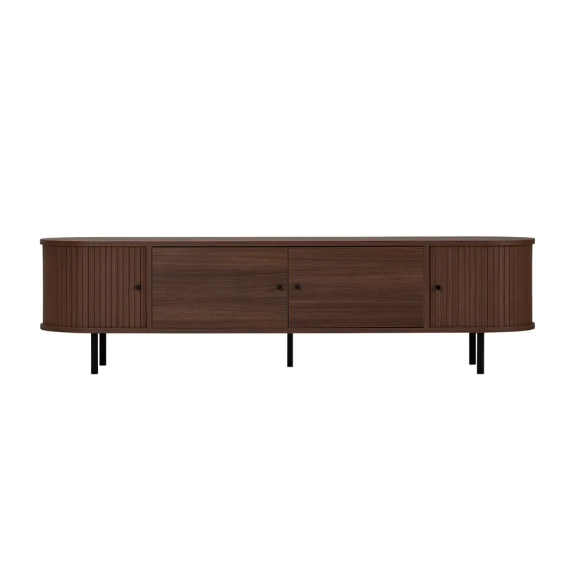 Bryric Tv-bänk 180 cm - Valnöt/Svart - Möbler - Tv möbel & mediamöbel - TV bänk & mediabänk
