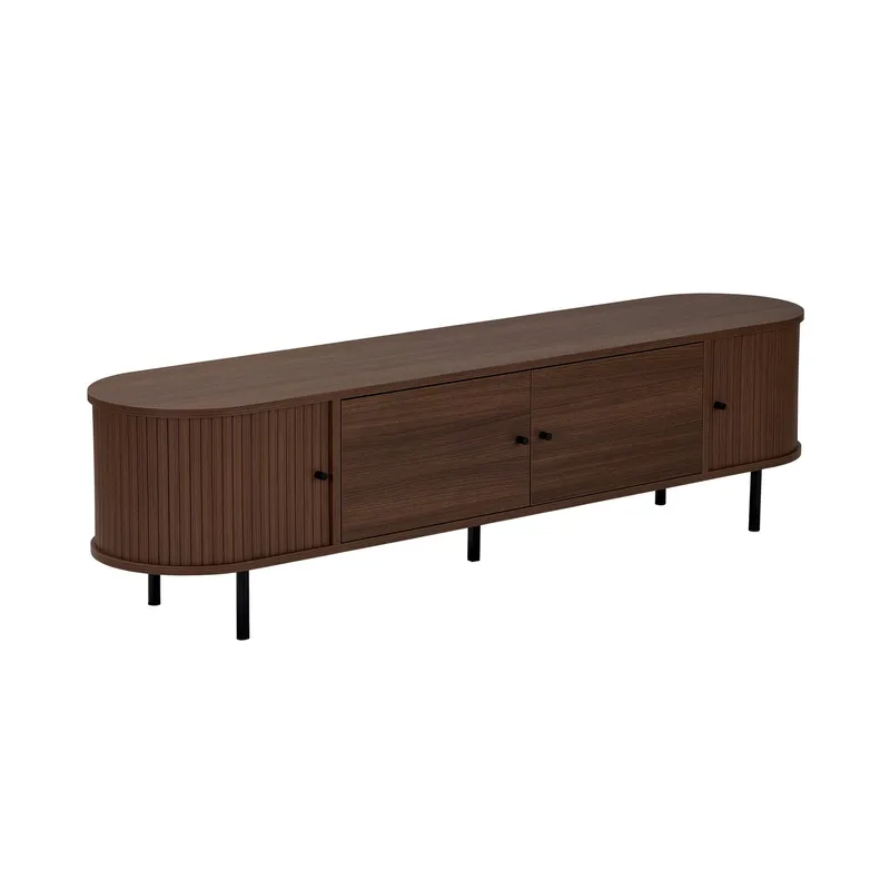 Bryric Tv-bänk 180 cm - Valnöt/Svart - Möbler - Tv möbel & mediamöbel - TV bänk & mediabänk