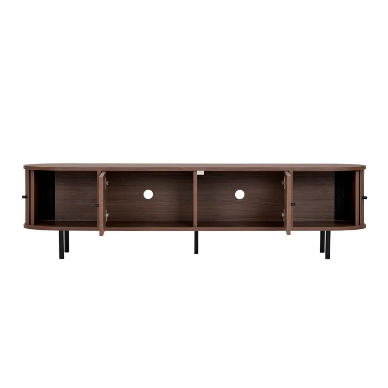 Bryric Tv-bänk 180 cm - Valnöt/Svart - Möbler - Tv möbel & mediamöbel - TV bänk & mediabänk