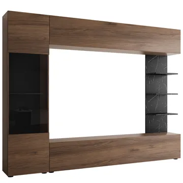 Bunda Tv väggenhet 250 cm - brun - Möbler - Tv möbel & mediamöbel - TV-möbelset