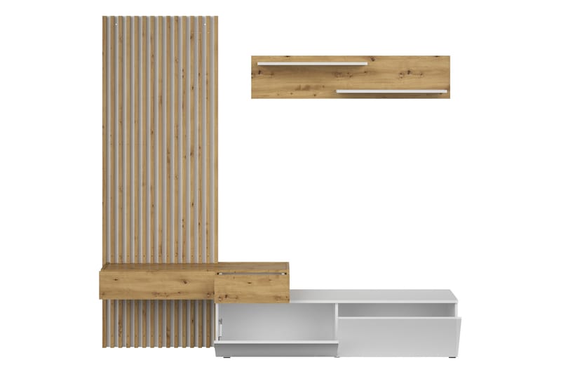 Bunkar Tv-möbelset 210x43 cm - Brun/Svart - Möbler - Tv möbel & mediamöbel - TV-möbelset