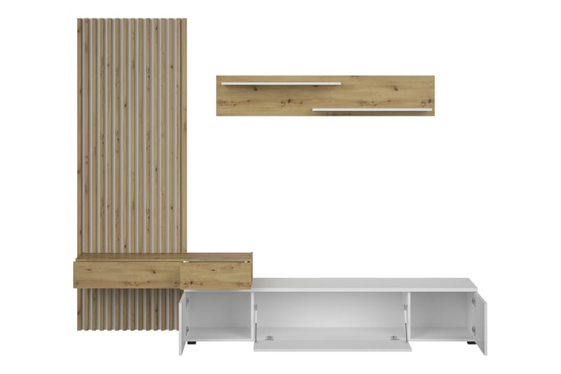 Bunkar Tv-möbelset 250x43 cm - Brun/Svart - Möbler - Tv möbel & mediamöbel - TV-möbelset