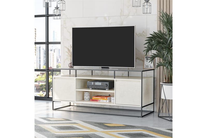 Camley Tv-bänk 136,6x49,8 cm Vit - Dorel Home - TV bänk & mediabänk