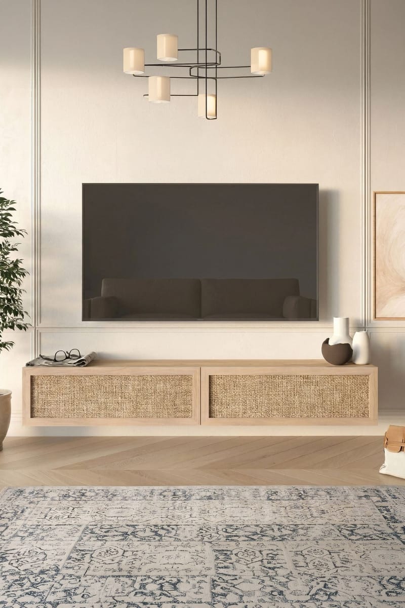 Canto TV-bänk 180x29,6x29,8 cm - Ek - Möbler - Tv möbel & mediamöbel - TV bänk & mediabänk