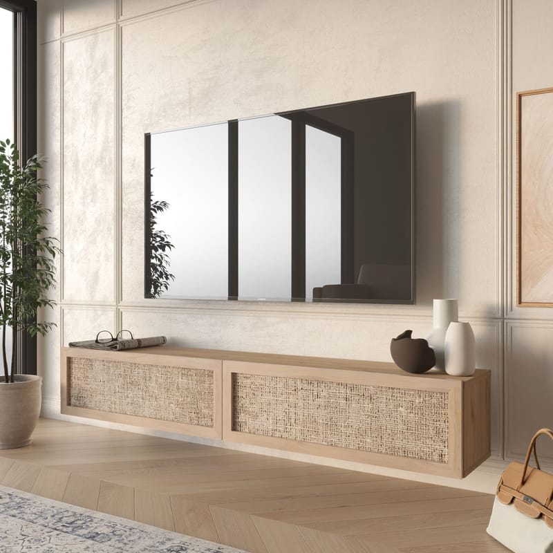 Canto TV-bänk 180x29,6x29,8 cm - Ek - Möbler - Tv möbel & mediamöbel - TV bänk & mediabänk