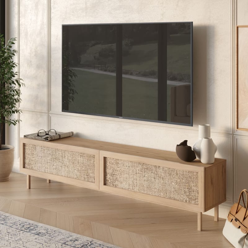 Canto TV-bänk 180x43,3x31,6 cm - Ek - Möbler - Tv möbel & mediamöbel - TV bänk & mediabänk