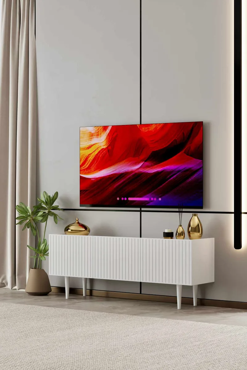 Capella TV-bänk 120x50x29 cm - Vit - Möbler - Tv möbel & mediamöbel - TV bänk & mediabänk