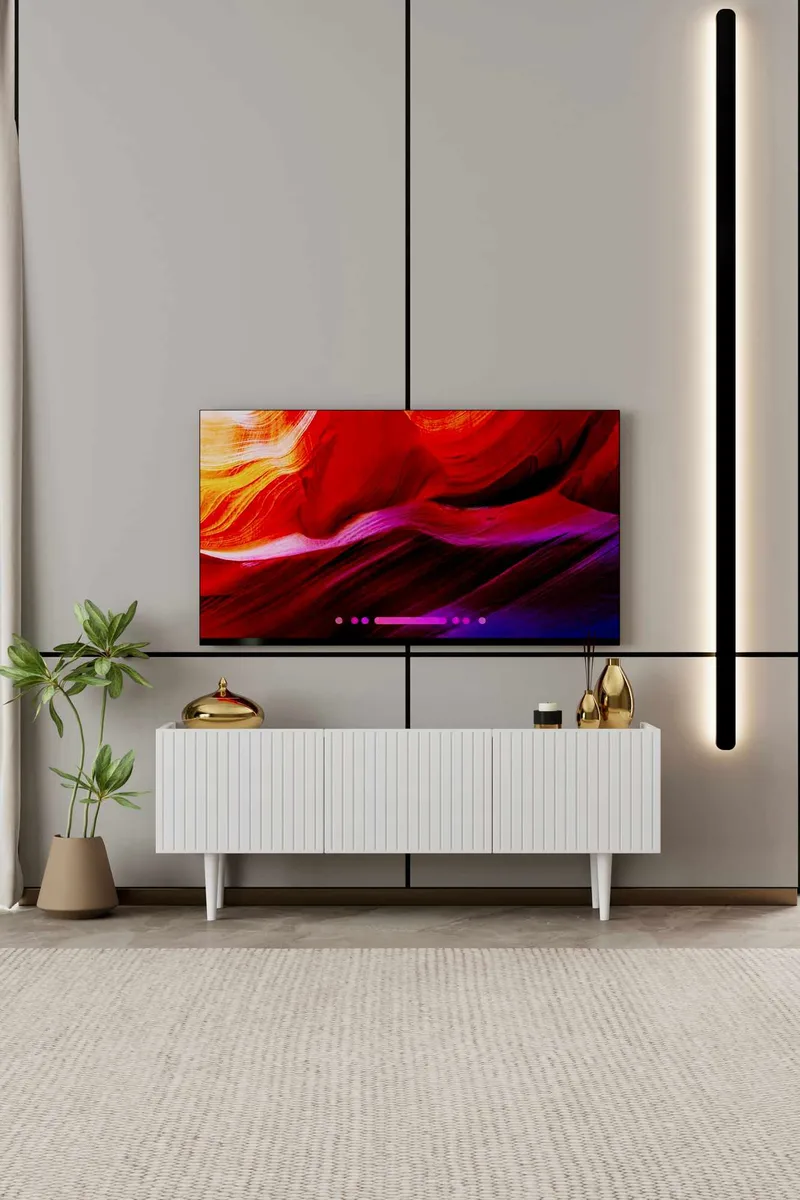Capella TV-bänk 120x50x29 cm - Vit - Möbler - Tv möbel & mediamöbel - TV bänk & mediabänk