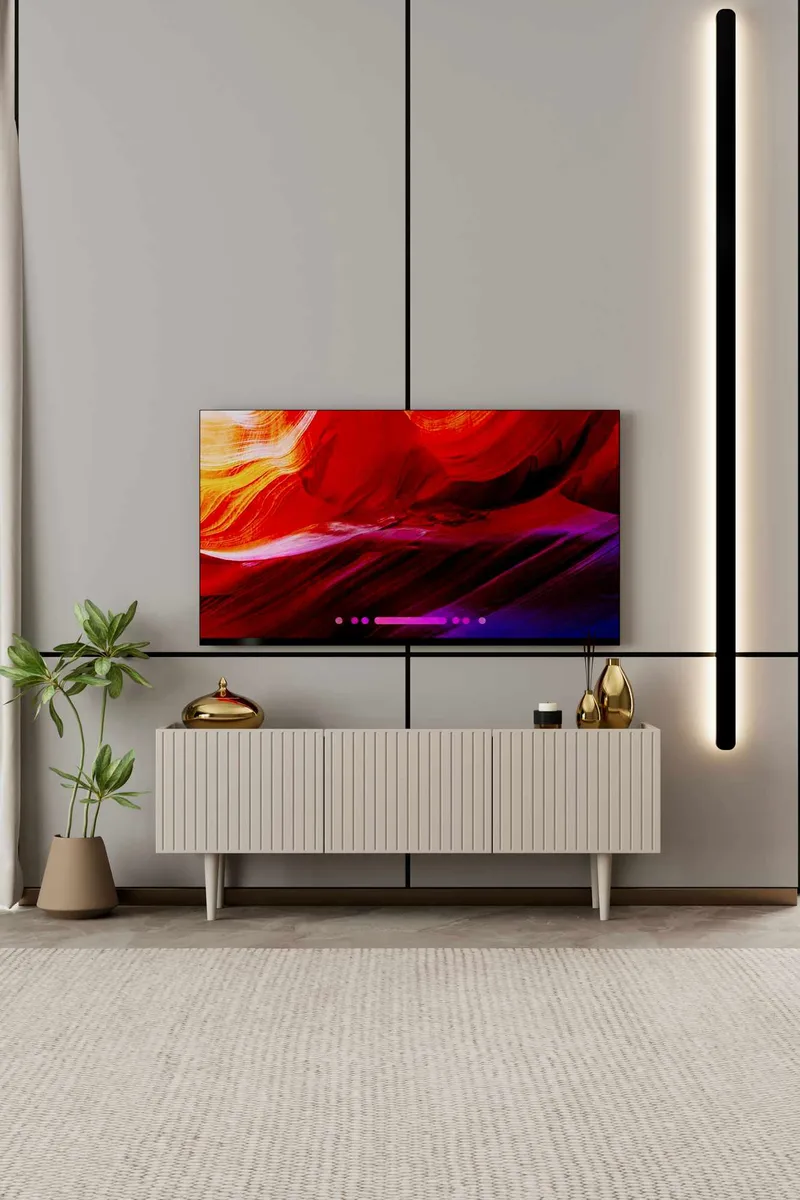Capella TV-bänk 140x50x29 cm - Sandsten - Möbler - Tv möbel & mediamöbel - TV bänk & mediabänk