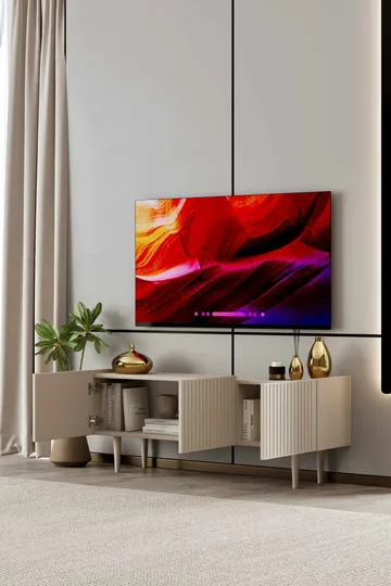 Capella TV-bänk 140x50x29 cm - Sandsten - Möbler - Tv möbel & mediamöbel - TV bänk & mediabänk
