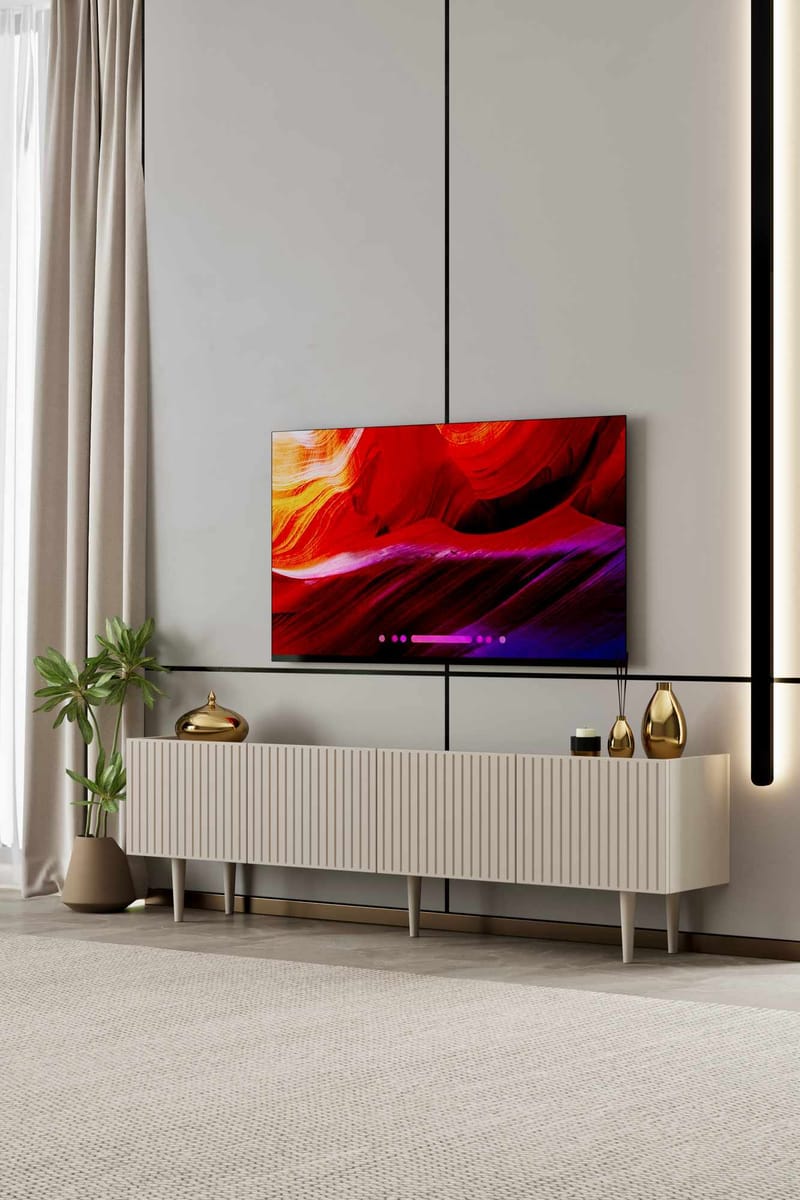 Capella TV-bänk 160x50x29 cm - Sandsten - Möbler - Tv möbel & mediamöbel - TV bänk & mediabänk