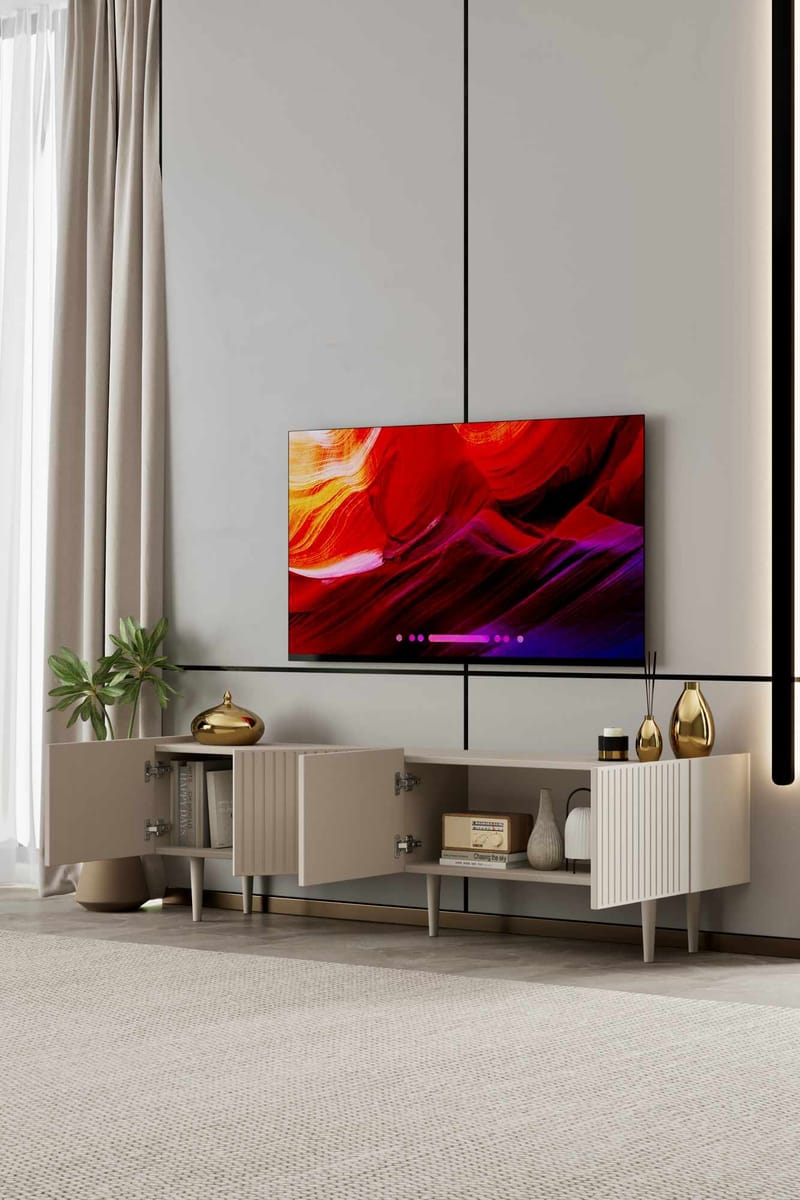 Capella TV-bänk 180x50x29 cm - Sandsten - Möbler - Tv möbel & mediamöbel - TV bänk & mediabänk
