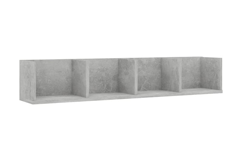 CD-hylla betonggrå 100x18x18 cm spånskiva - Grå - Möbler - Tv möbel & mediamöbel - CD-hylla & DVD-hylla