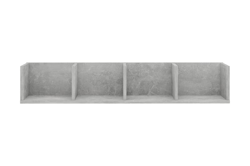 CD-hylla betonggrå 100x18x18 cm spånskiva - Grå - Möbler - Tv möbel & mediamöbel - CD-hylla & DVD-hylla