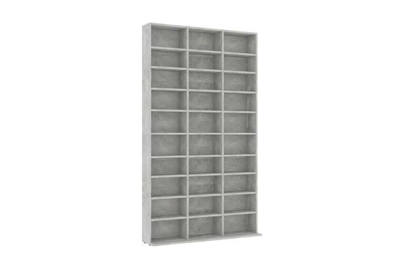 CD-hylla betonggrå 102x23x177,5 cm spånskiva - Grå - Möbler - Tv möbel & mediamöbel - CD-hylla & DVD-hylla