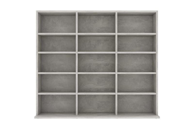 CD-hylla betonggrå 102x23x89,5 cm spånskiva - Grå - Möbler - Tv möbel & mediamöbel - CD-hylla & DVD-hylla