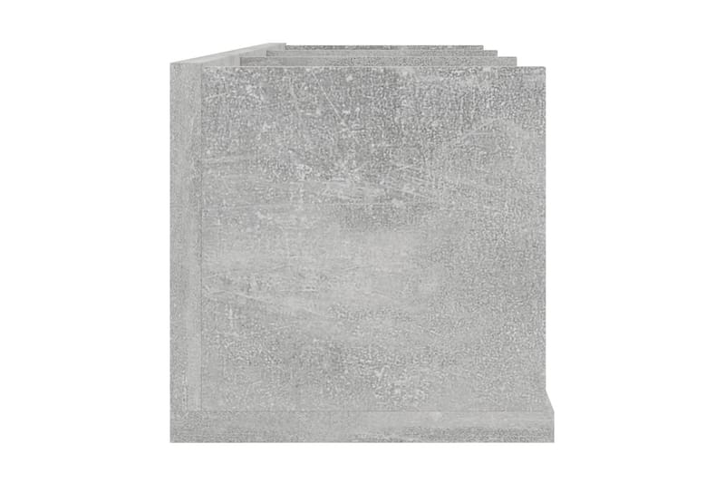 CD-hylla betonggrå 75x18x18 cm spånskiva - Grå - Möbler - Tv möbel & mediamöbel - CD-hylla & DVD-hylla