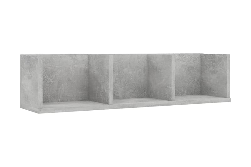 CD-hylla betonggrå 75x18x18 cm spånskiva - Grå - Möbler - Tv möbel & mediamöbel - CD-hylla & DVD-hylla