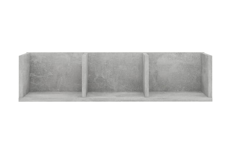 CD-hylla betonggrå 75x18x18 cm spånskiva - Grå - Möbler - Tv möbel & mediamöbel - CD-hylla & DVD-hylla