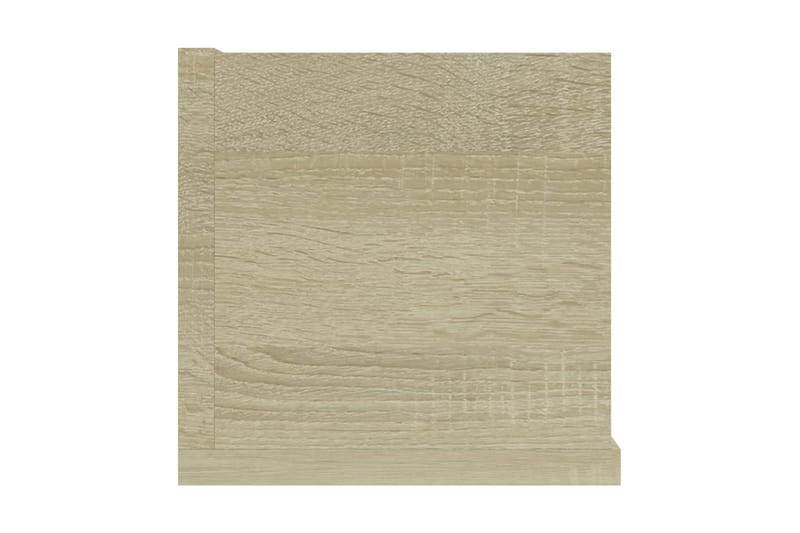 CD-hylla sonama-ek 100x18x18 cm spånskiva - Beige - Möbler - Tv möbel & mediamöbel - CD-hylla & DVD-hylla
