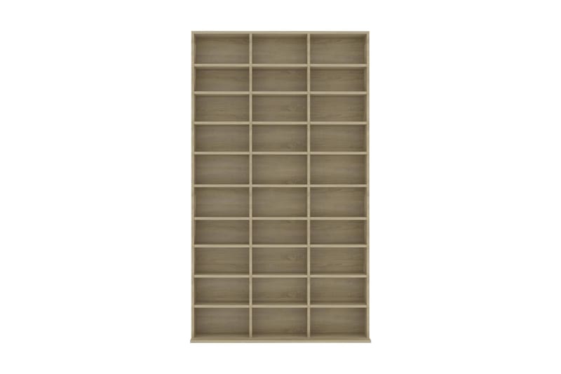 CD-hylla sonoma-ek 102x23x177,5 cm spånskiva - Brun - Möbler - Tv möbel & mediamöbel - CD-hylla & DVD-hylla
