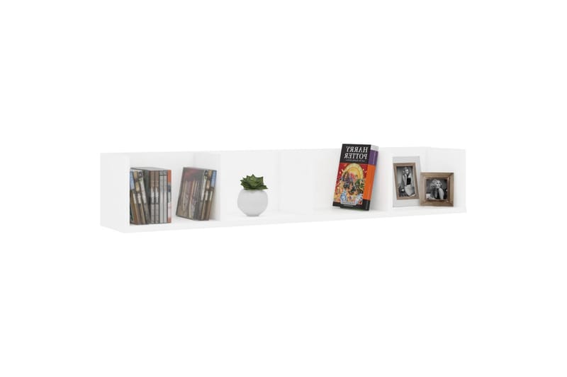 CD-hylla vit 100x18x18 cm spånskiva - Vit - Möbler - Tv möbel & mediamöbel - CD-hylla & DVD-hylla