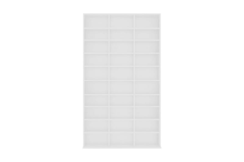 CD-hylla vit 102x23x177,5 cm spånskiva - Vit - Möbler - Tv möbel & mediamöbel - CD-hylla & DVD-hylla