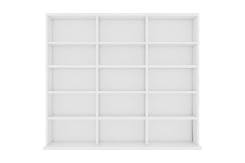 CD-hylla vit 102x23x89,5 cm spånskiva - Vit - Möbler - Tv möbel & mediamöbel - CD-hylla & DVD-hylla