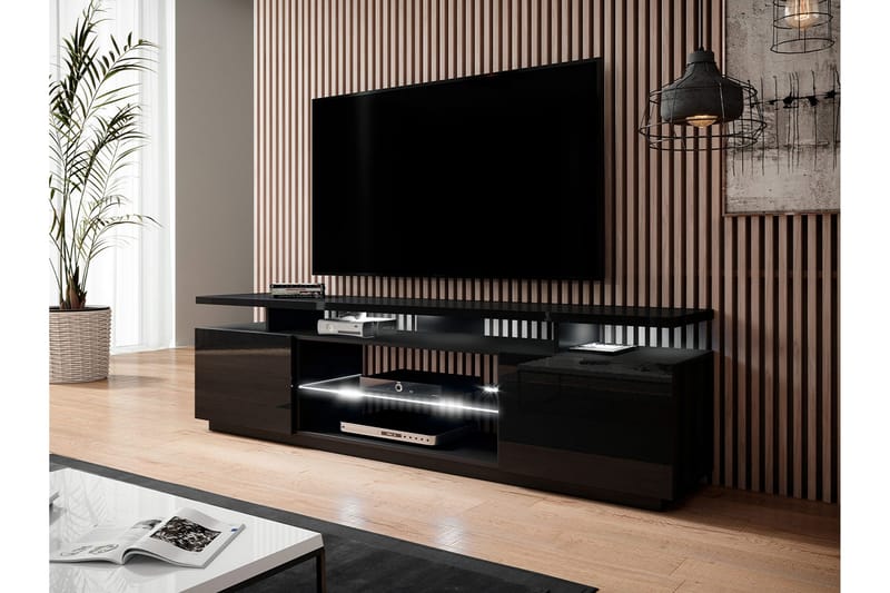 Ceasar Tv-bänk 180 cm - Svart - Möbler - Tv möbel & mediamöbel - TV bänk & mediabänk